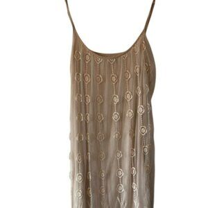 Charming Charlie NWOT Lace Dress Ivory White Spaghetti Strap, Medium